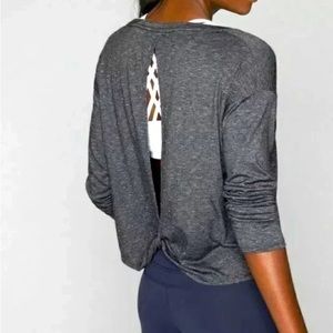 Athleta Twist Back Long Sleeve Top